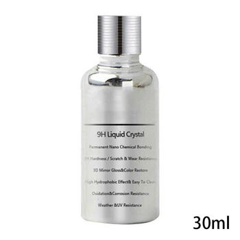 30ml High Gloss Maintain Hardness Anti Scratch Ceramic Car Coating Liquid Sunscreen Waterproof Transparent Crystal Polish Glass
30ml High Gloss Maintain Hardness Anti Scratch Ceramic Car Coating Liquid Sunscreen Waterproof Transparent Crystal Polish Glass