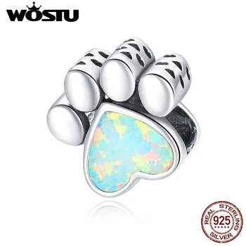 WOSTU 2020 925 Sterling Silver Cute Dog Paw Charm Shining Heart Fit Original Silver Bracelets Pendant Jewelry Making BKC1676
WOSTU 2020 925 Sterling Silver Cute Dog Paw Charm Shining Heart Fit Original Silver Bracelets Pendant Jewelry Making BKC1676