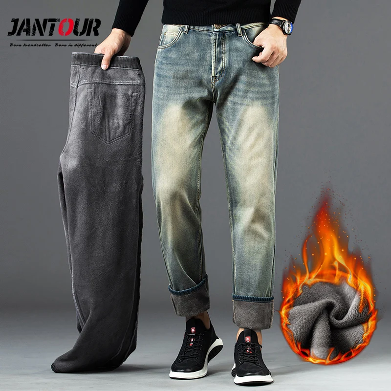 Winter Fleece Vintage Jeans 2020 Fashion Moto Style Men Jeans 77%Cotton Thicken Straight Trousers Ropa Hombre Big Size 38 40
Winter Fleece Vintage Jeans 2020 Fashion Moto Style Men Jeans 77%Cotton Thicken Straight Trousers Ropa Hombre Big Size 38 40