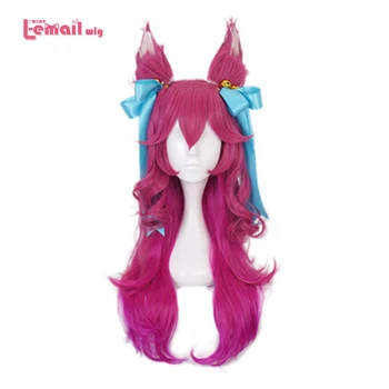L-email wig Spirit Blossom Ahri Cosplay Wig LoL Cosplay Long Gradient Pink Wig with Ears Headwear Heat Resistant Synthetic Hair
L-email wig Spirit Blossom Ahri Cosplay Wig LoL Cosplay Long Gradient Pink Wig with Ears Headwear Heat Resistant Synthetic Hair