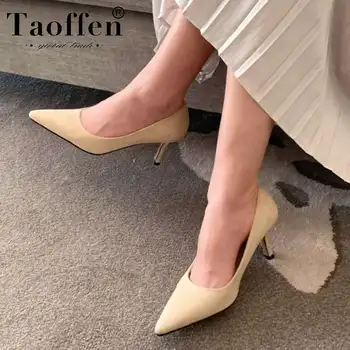 Taoffen Women Pumps Office Ladies New Arrival Simple Shoes Women Pointed Toe Wedding Brand Black Pumps Footwear Size 34-40
Taoffen Women Pumps Office Ladies New Arrival Simple Shoes Women Pointed Toe Wedding Brand Black Pumps Footwear Size 34-40