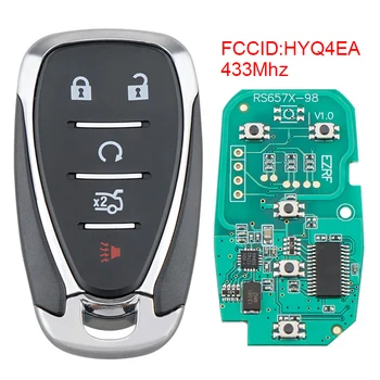 Remote Car Key Replacement 433Mhz 5 Buttons Smart Remote Car Key with ID46 Chip HYQ4EA Fit for Chevy Camaro Malibu Cruze
Remote Car Key Replacement 433Mhz 5 Buttons Smart Remote Car Key with ID46 Chip HYQ4EA Fit for Chevy Camaro Malibu Cruze