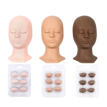 3 Colors Mannequin Head Replacement Eyelids Silicone Practice False Eyelash Extensions Makeup Model Massage Training Heads
3 Colors Mannequin Head Replacement Eyelids Silicone Practice False Eyelash Extensions Makeup Model Massage Training Heads