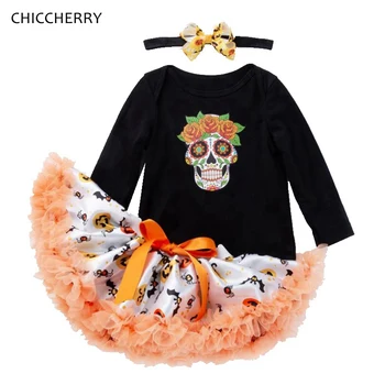 Mexican Skull Girls Halloween Outfits Long Sleeve Infant Bodysuit Lace Tutu Skirts Headband Newborn Baby Girl Clothes Sets
Mexican Skull Girls Halloween Outfits Long Sleeve Infant Bodysuit Lace Tutu Skirts Headband Newborn Baby Girl Clothes Sets