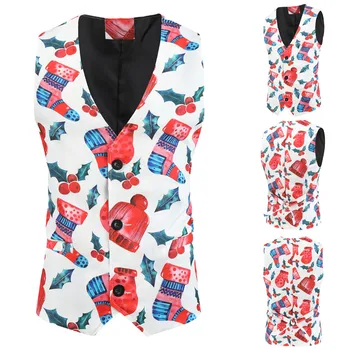 Winter 2020 Mens Snowman Xmas Christmas Fancy Vest Vintage Button Up Party Sleeveless Jacket Dropshipping INS style Net red
Winter 2020 Mens Snowman Xmas Christmas Fancy Vest Vintage Button Up Party Sleeveless Jacket Dropshipping INS style Net red