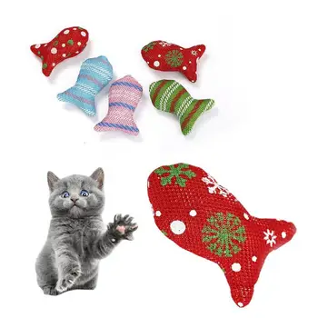 Funny Cat Puppy Interactive Toy Christmas Pattern Fish Shaped Bite Resistant Scratch Canvas Material Random Color Pet Supplies
Funny Cat Puppy Interactive Toy Christmas Pattern Fish Shaped Bite Resistant Scratch Canvas Material Random Color Pet Supplies