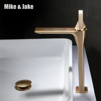 Brush gold deck mounted basin faucet bathroom faucet single handle water tap gold brush sink tap cold and hot mixer tap MJ1107
Brush gold deck mounted basin faucet bathroom faucet single handle water tap gold brush sink tap cold and hot mixer tap MJ1107