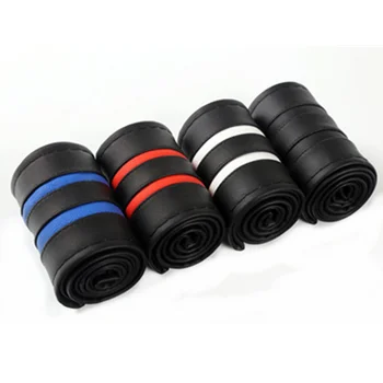 Braid On Steering Wheel 38cm Hand-stitched Car Steering Wheel Cover Soft Leather with Needle and Thread Car Interior Accessories
Braid On Steering Wheel 38cm Hand-stitched Car Steering Wheel Cover Soft Leather with Needle and Thread Car Interior Accessories