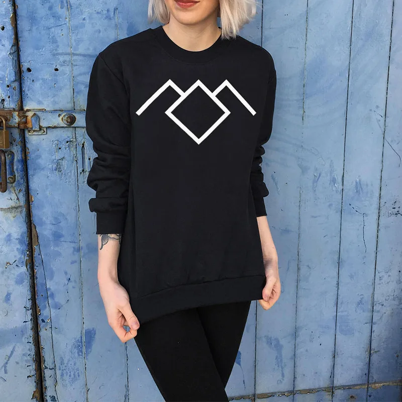 Mountains Women Crewneck Cotton Long sleeve Sweatshirt letter Printed Hoodies Clothing Drop Shipping Autumn Shirt
Mountains Women Crewneck Cotton Long sleeve Sweatshirt letter Printed Hoodies Clothing Drop Shipping Autumn Shirt