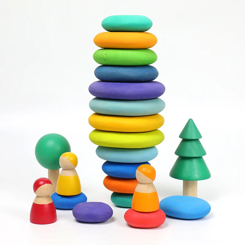 Baby Toys Wooden Blocks Rainbow Stacker Toys For Kids Creative Rainbow Building Blocks Educational Toys For Children
Baby Toys Wooden Blocks Rainbow Stacker Toys For Kids Creative Rainbow Building Blocks Educational Toys For Children
