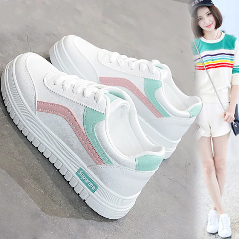 Women Casual Shoes 2019 New Women Sneakers Fashion Breathable PU Leather Platform White Female Sports Shoes Soft Footwears
Women Casual Shoes 2019 New Women Sneakers Fashion Breathable PU Leather Platform White Female Sports Shoes Soft Footwears