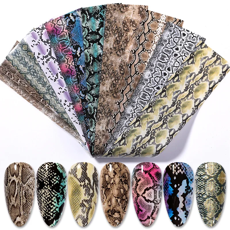 10 kinds of colorful snake pattern starry sky paper stickers snake pattern transfer foil nail art decoration
10 kinds of colorful snake pattern starry sky paper stickers snake pattern transfer foil nail art decoration