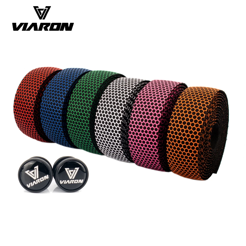 

VIARON Road Bike Handlebar Tape Honeycomb Design Anti-Slip Silica Gel EVA Shock Absorption Cycling Bar Tape Bicycle Accessories