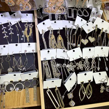30 Pairs/lot luxury fashion women crystal style earring lot top quality zircon women wedding earring wholesale 200731-10
30 Pairs/lot luxury fashion women crystal style earring lot top quality zircon women wedding earring wholesale 200731-10