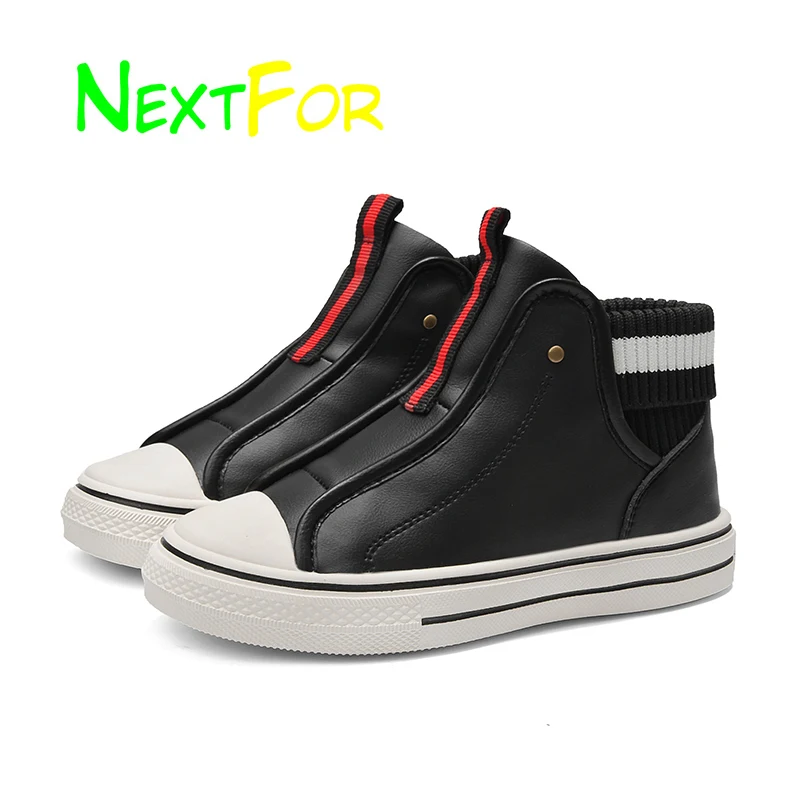 Genuine Leather Boys Girls Fashion Boots Slip On Walking Shoes Black White Children Ankle Boots Kids Casual Shoes for Kids
Genuine Leather Boys Girls Fashion Boots Slip On Walking Shoes Black White Children Ankle Boots Kids Casual Shoes for Kids