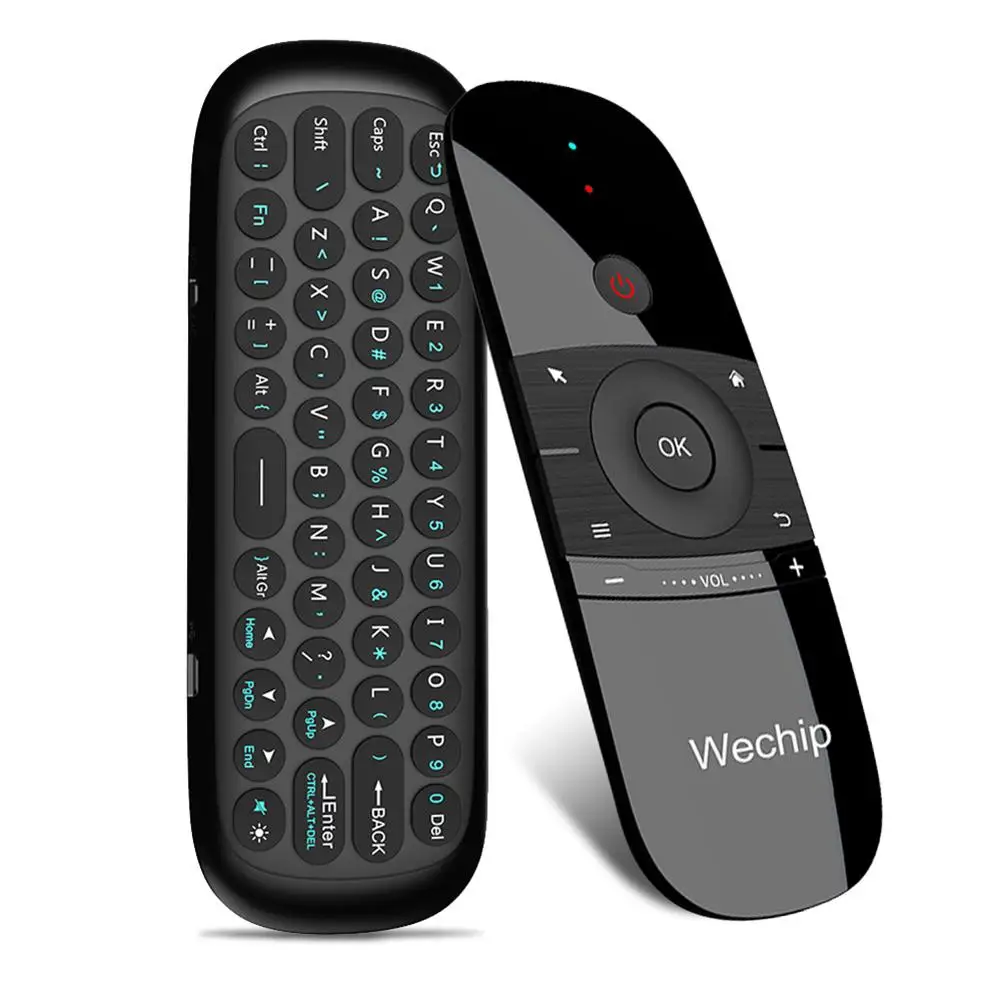 W1 ультра-тонкий 2 4G сильный сигнал Беспроводная клавиатура Air Mouse контроллер для