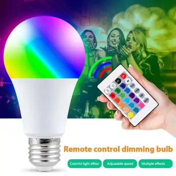 Intelligent Remote Control Bulb Light 16 Color Colorful LED Bulb Plastic Bag Aluminum Wide Pressure RGBW Bulb Light
Intelligent Remote Control Bulb Light 16 Color Colorful LED Bulb Plastic Bag Aluminum Wide Pressure RGBW Bulb Light