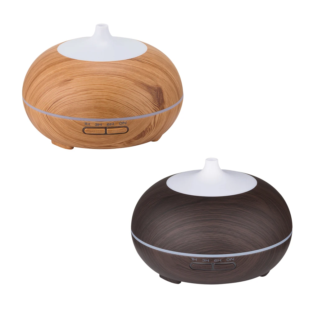 500ml Wood Grain Aromatherapy Aroma Diffuser 7 Color Lights Air Purifier -A 500ml Wood Grain Aromatherapy Aroma Diffuser 7 Color Lights Air Purifier -A