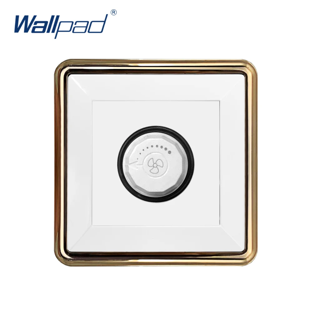 New Arrival Wallpad Fan Speed Regulator Wall Light Switch Gold Panel Knob Button 15-500W
New Arrival Wallpad Fan Speed Regulator Wall Light Switch Gold Panel Knob Button 15-500W