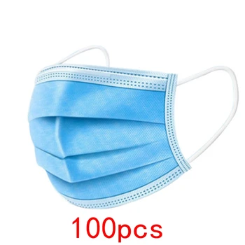 100pcs Disposable Mask Earloop Face Mouth Masks Three-layer Protective Mask Anti-pollution Mask Anti-dust Mask
100pcs Disposable Mask Earloop Face Mouth Masks Three-layer Protective Mask Anti-pollution Mask Anti-dust Mask
