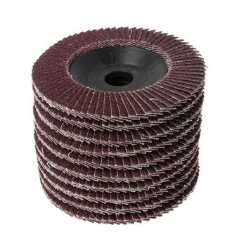 10 Pcs Abrasive 100mm 4" Sanding Flap Discs Deburring Grinding Angle Grinder Wheels 80 Grit
10 Pcs Abrasive 100mm 4" Sanding Flap Discs Deburring Grinding Angle Grinder Wheels 80 Grit