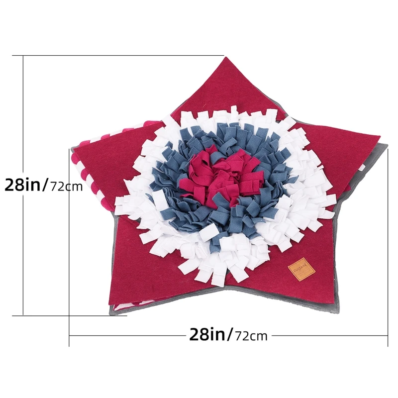 Five-pointed Star Shape Washable Pet Snuffle Feeding Mat Dog Puzzle Toy Nosework E8BD
Five-pointed Star Shape Washable Pet Snuffle Feeding Mat Dog Puzzle Toy Nosework E8BD