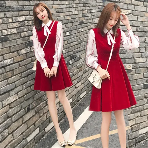 2019 Spring Clothing New Style Waist Hugging Slimming A- line Skirt Elegant Ladies' Spring And Autumn Long Sleeve Chiffon Dress
2019 Spring Clothing New Style Waist Hugging Slimming A- line Skirt Elegant Ladies' Spring And Autumn Long Sleeve Chiffon Dress
