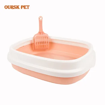 Cat Indoor Home Plastic Sandbox With Scoop Cat Litter Box Cat Dog Tray Pet Dog Toilet Bedpan Teddy Anti-Splash Toilet
Cat Indoor Home Plastic Sandbox With Scoop Cat Litter Box Cat Dog Tray Pet Dog Toilet Bedpan Teddy Anti-Splash Toilet