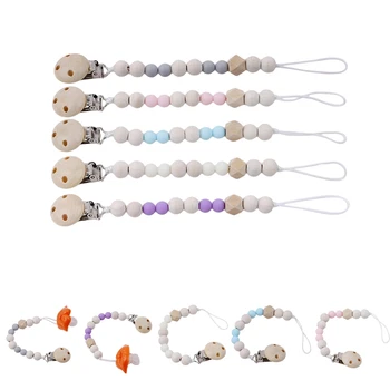 Handmade Wooden Pacifier Chains Safe Teething Chain Baby Teether Pacifier Clips Holder Chain For Infant Nipple Bottle Clip Chain
Handmade Wooden Pacifier Chains Safe Teething Chain Baby Teether Pacifier Clips Holder Chain For Infant Nipple Bottle Clip Chain