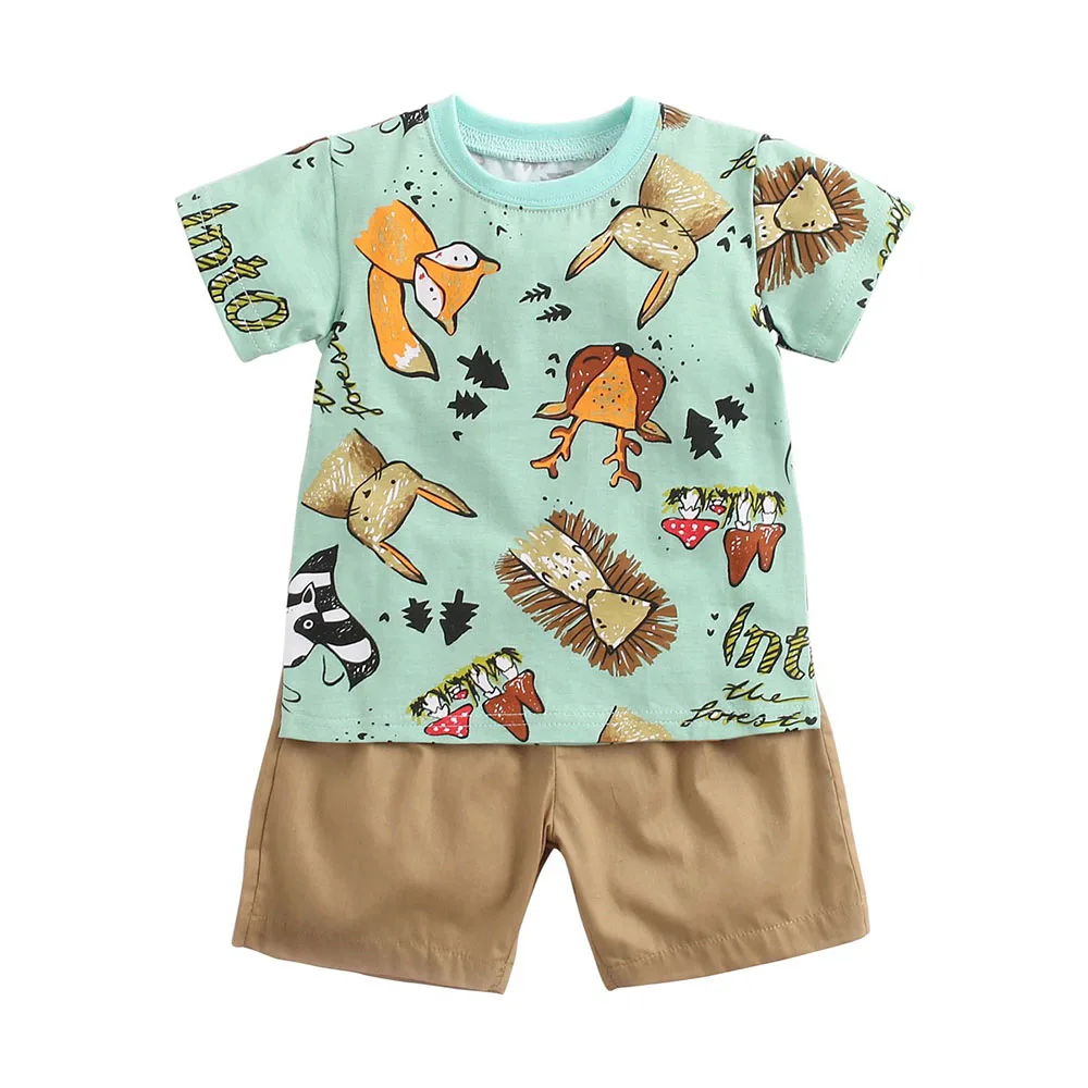 0-24M Baby Boy Cartoon Outfits Clothes Tops T-shirt Solid Pants Outfits Set Lovely Kids Cloth Children Clothing Set
0-24M Baby Boy Cartoon Outfits Clothes Tops T-shirt Solid Pants Outfits Set Lovely Kids Cloth Children Clothing Set