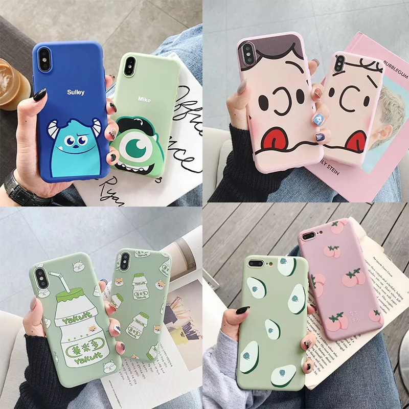 Simple Cute Patterned Cartoon Matte Silicone TPU Phone Case For iPhone 7 8 6 6s Plus X Xr Xs Max Personality Case Back Cover
Simple Cute Patterned Cartoon Matte Silicone TPU Phone Case For iPhone 7 8 6 6s Plus X Xr Xs Max Personality Case Back Cover