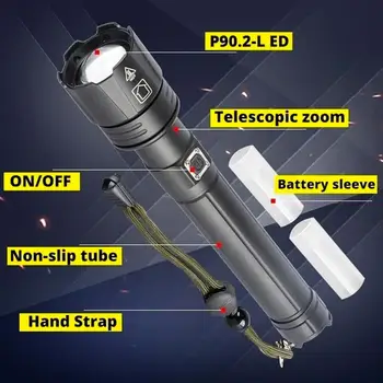 Zoom Flashlight 18650 Camping Powerful Black SuperBright Cycling Telescopic Torch Durable LED Flashlight Climbing
Zoom Flashlight 18650 Camping Powerful Black SuperBright Cycling Telescopic Torch Durable LED Flashlight Climbing