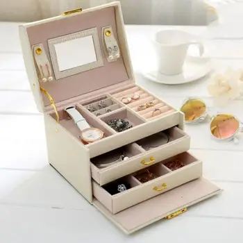 3 Tiers Jewelry Packaging Box Makeup Earrings Case Storage Organizer Container Jewelry Case Box Storage Necklace Earrings Box
3 Tiers Jewelry Packaging Box Makeup Earrings Case Storage Organizer Container Jewelry Case Box Storage Necklace Earrings Box