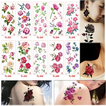 New 24 Sheets 3D Flowers Waterproof Temporary Tattoos For Women Girl Body Art Sleeve DIY Stickers Glitter Tattoo Beauty Exotic
New 24 Sheets 3D Flowers Waterproof Temporary Tattoos For Women Girl Body Art Sleeve DIY Stickers Glitter Tattoo Beauty Exotic