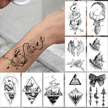 Waterproof Temporary Tattoo Sticker Dotted Line Geometric Wolf Ocean Planet Airplane Black Tatoo Leg Fake Tatto Woman Man Child
Waterproof Temporary Tattoo Sticker Dotted Line Geometric Wolf Ocean Planet Airplane Black Tatoo Leg Fake Tatto Woman Man Child