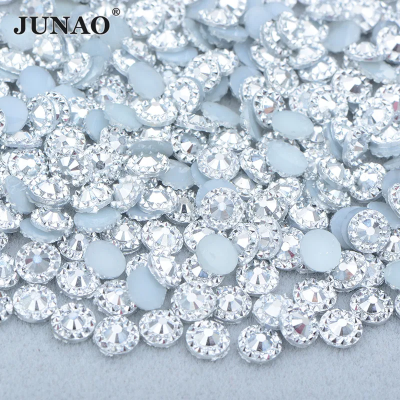 JUNAO 4 5 6 mm Silver Round Flat Back Flower Rhinestones Buttons Resin Crystals Stickers for DIY Wedding Nails Craft
JUNAO 4 5 6 mm Silver Round Flat Back Flower Rhinestones Buttons Resin Crystals Stickers for DIY Wedding Nails Craft