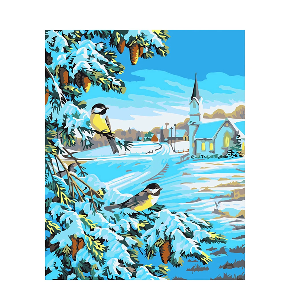 Snow Birds 40X50cm Painting By Numbers with Combo Inner Frame and Colorful Paper Box Package and Color Baselines Canvas
Snow Birds 40X50cm Painting By Numbers with Combo Inner Frame and Colorful Paper Box Package and Color Baselines Canvas