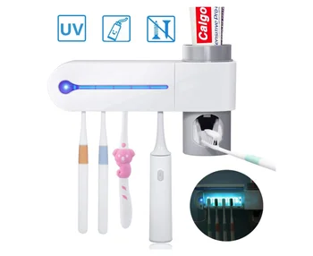 UV Toothbrush Holder, Toothpaste Dispenser 5 Toothbrush Sterilizer Holder Wall Mounted with Sticker for Women Kids Baby Bathroom
UV Toothbrush Holder, Toothpaste Dispenser 5 Toothbrush Sterilizer Holder Wall Mounted with Sticker for Women Kids Baby Bathroom