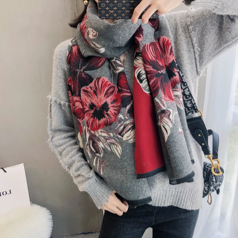 new and fresh flowers imitation cashmere scarf female qiu dong double-sided fashion and warm air conditioning pallium
new and fresh flowers imitation cashmere scarf female qiu dong double-sided fashion and warm air conditioning pallium