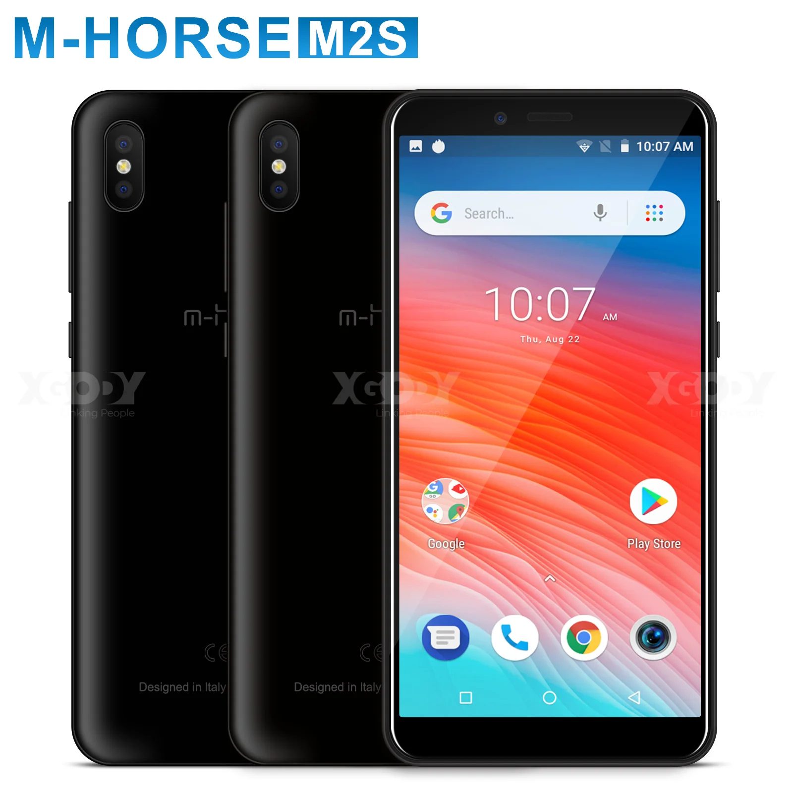 

M-HORSE Mobile Phone MTK6580 Quad Core Android 8.1 1GB RAM 16GB ROM 3G WCDMA 8.0MP 2800mAh Dual SIM Smartphone 5.45 Inch Celular