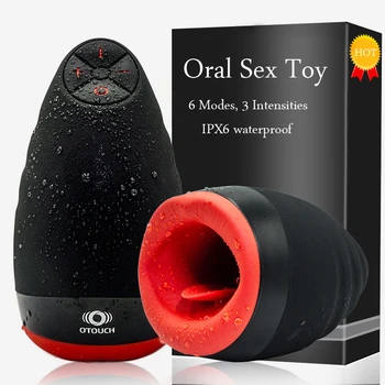 

Male Vibrating Rechargeable Masturbator Heating Oral Sex Toy Or Men Power Masturbation Silicone Cup Electric Lick Suck Blow Job