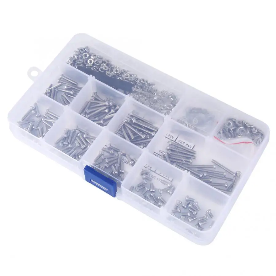 662PCS M2.5 Screw Set 304 Stainless Steel Pan Head Cross Machine Screw+Flat/Elastic Washer+Nut High Strength
662PCS M2.5 Screw Set 304 Stainless Steel Pan Head Cross Machine Screw+Flat/Elastic Washer+Nut High Strength