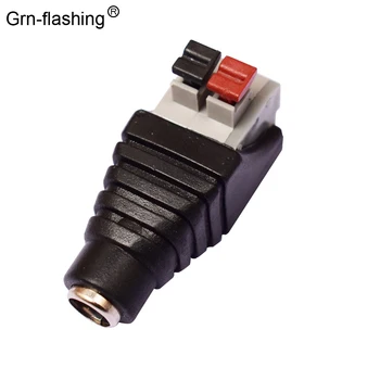 5.5*2.1mm DC Female Power Jack socket Adapter Plug Connector for 3528/5050/5730 single color led strip lights CCTV
5.5*2.1mm DC Female Power Jack socket Adapter Plug Connector for 3528/5050/5730 single color led strip lights CCTV