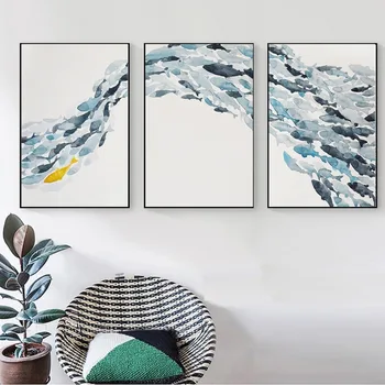 Abstract Fish Group Nordic Simple Posters and Prints Wall Art Print Canvas Painting Decorative Picture for Living Room Minimalis 
Abstract Fish Group Nordic Simple Posters and Prints Wall Art Print Canvas Painting Decorative Picture for Living Room Minimalis