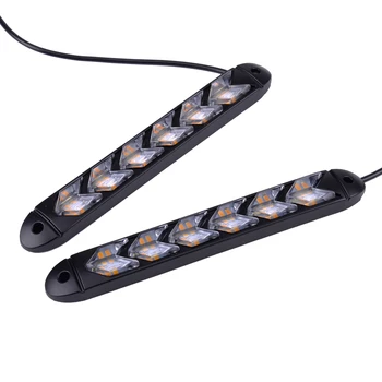 Universal 1 Pair 12V 6 LED DRL Daytime Running Strip Sequential Flowing Turn Signal Lamp Light
Universal 1 Pair 12V 6 LED DRL Daytime Running Strip Sequential Flowing Turn Signal Lamp Light