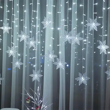 Snowflake Curtain Lights 8 Modes Landscape Lamp Romantic Christmas Light Outdoor 96 Leds Durable Waterproof
Snowflake Curtain Lights 8 Modes Landscape Lamp Romantic Christmas Light Outdoor 96 Leds Durable Waterproof