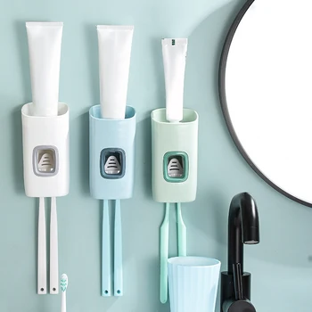 Toothpaste Squeezers Automatic Toothpaste Dispenser Tooth Dust-proof Toothbrush Holder Wall Mount Stand Bathroom Accessories
Toothpaste Squeezers Automatic Toothpaste Dispenser Tooth Dust-proof Toothbrush Holder Wall Mount Stand Bathroom Accessories