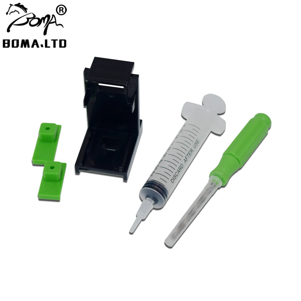 

BOMA.LTD Ink Refill Cartridge Clip Rubber Pads Tool Kit Clamp For HP 652 664 27 28 56 57 60 74 75 92 93 94 95 96 97 98 99 100