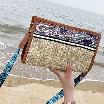 2020 Women Summer Woven National Style Beach Straw Flap Bags Ladies Zipper Shoulder Bag Tassel Crossbody Soft Knitting Handbags 
2020 Women Summer Woven National Style Beach Straw Flap Bags Ladies Zipper Shoulder Bag Tassel Crossbody Soft Knitting Handbags
