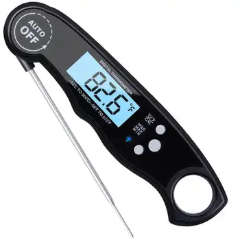 Meat Thermometer Waterproof Thermometer Digital Thermometer With Large Backlit Lcd Calibration And Backlight Functions Thermomet
Meat Thermometer Waterproof Thermometer Digital Thermometer With Large Backlit Lcd Calibration And Backlight Functions Thermomet